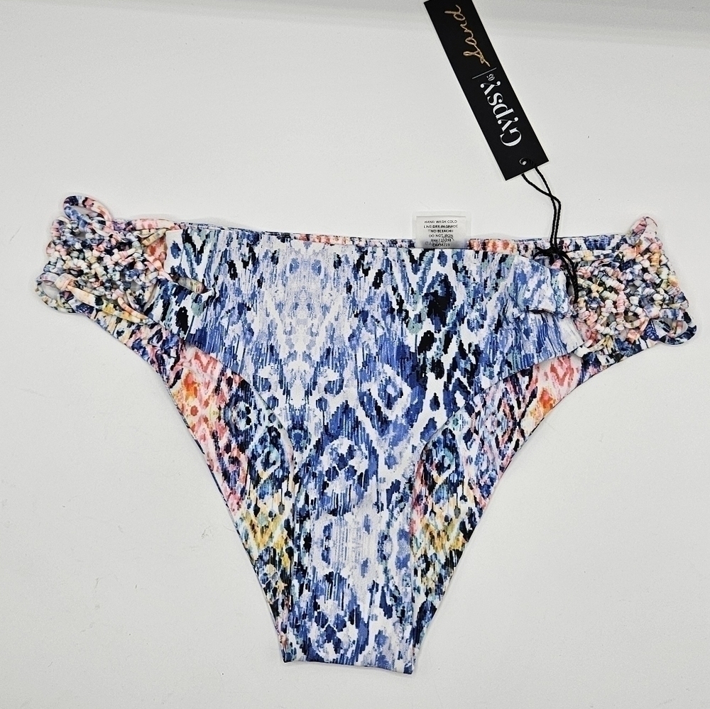 NWT Gypsy 05 Sand Con Kaleidescape swim bottom only size small